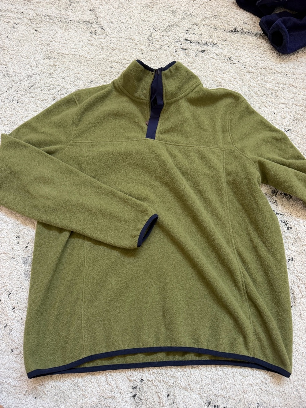 Men's Jos. A. Banks Olive Green Quarter-Zip Fleece Pullover